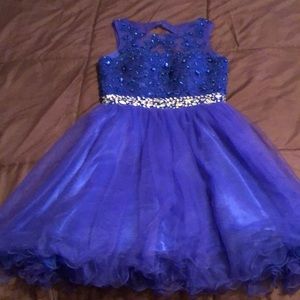 Royal blue cocktail/semi dress